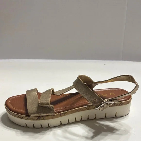 Unisa Gold Strappy Sandals - Picture 8 of 12